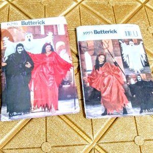 BUTTERICK PATTERN#6296, 3995*GHOST/DEVIL COSTUME* FAMILY SIZES*PRICE IS FIRM